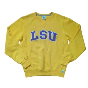 #31 - Russell Athletic Men's Yellow LSU Crewneck Sweater